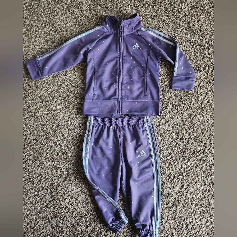 NWOT Girls Adidas Two Piece Set, Size 12m